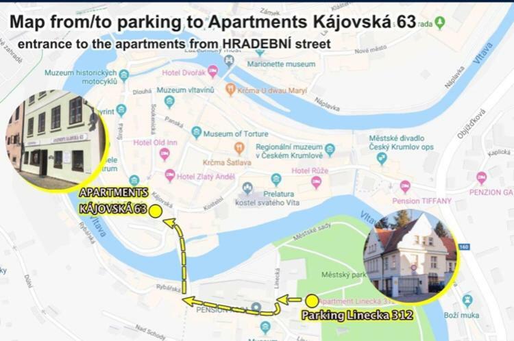 Apartments Kajovska 63 체스키크룸로프 외부 사진